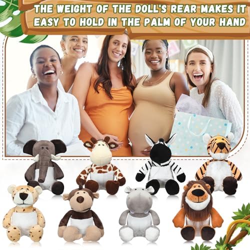 Seenelling Blindfold Diaper Baby Shower Game Kit, Safari Animals, 8 Sets - Image 4