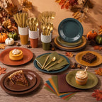 Mimorou 175 Pcs Fall Party Disposable Tableware Set Party Supplies - Image 2