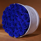 Prifroti 27 Flowers in a Luxury Suede Box, Birthday Gifts for Women, Preserved Flowers, Mothers Day Roses Gift for Mom, Royal Blue - Image 2