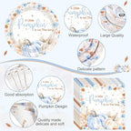 Potchen 452pcs Fall Little Pumpkin Baby Shower Decoration for 50, Baby Boy - Image 3