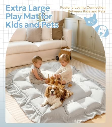 Mallify 5-in-1 Plush Baby Play Gym, Baby Play Mat, Convertible Baby Gym with Blanket and 6 Toys, Tummy time mat, Baby Activity Center from Newborn to Toddler, Baby Gym, Baby Newborn Essentials, Grey - Image 6