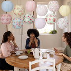 Baquler 12 Pcs Floral Paper Lanterns 10 Inch Tea Party Decorations - Image 4