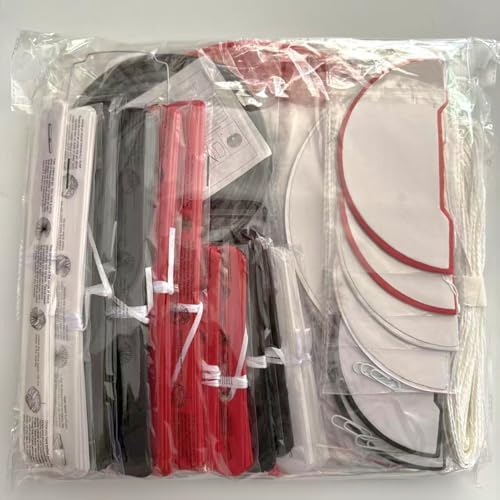 WOLHOWLTD Red Black White Paper Decoration Set - 33 Pcs Paper Lanterns, Pompoms, Honeycomb for Wedding, Valentine's,Bridal Shower,Birthday Party Decoration(red Black White) - Image 5