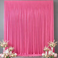 30x10FT Backdrop Curtains with Rod Pockets - Wrinkle Free Photo Stage Backdrop 6 Panels Curtains Drapes for Photography Wedding Party Baby Shower Decorations (Hot Pink) by Unknown