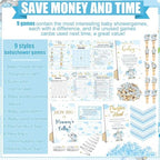 476 Pcs Blue Elephant Baby Shower Games, 9 Style Baby Shower Activities - Image 4