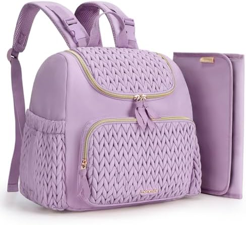 mommore Diaper Bag Backpack, Stylish Mini Travel Bag with Changing Pad by mommore