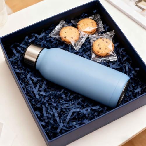 10LB Light Navy Blue Crinkle Cut Paper Shred Filler, Crinkle Paper Shreds - Image 5