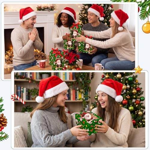 Eaasty 24 Pcs Christmas Gift Boxes with Window Santa Gift Boxes - Image 4