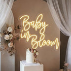 Baby in Bloom Neon Sign, Baby Shower LED Neon Light for Wall Decor - Image 3