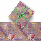 AOFUN Wrapping Paper For Boys Custom Name Gift Custom Gift Tissue Paper Roll Custom Wrapping Paper Unique Wrapping Paper Cool Wrapping Paper 3 Rolls 58" x 23" - Image 2
