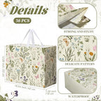 Landhoow 24 Pack Wildflower Gift Bags Floral Party Favor Totes, Wildflower - Image 2