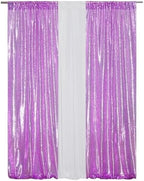 Eternal Beauty Lavender Sequin Backdrop Curtains, 4 Panels 2x8FT - Image 3