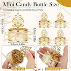 Cunhill 24 Pcs Mini Champagne Bottle Candy Jars with Lids, Stylish Style - Image 2