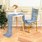 24 Pack Dusty Blue 10Ft Cheesecloth Table Runner - Image 5