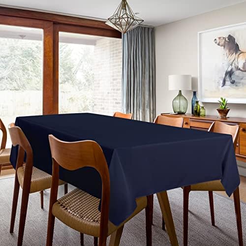 sancua 2 Pack Navy Tablecloths 60x120 Inch for 8 Feet Rectangle Tables - Image 3