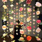 Suncalla 6 Pack 35.4ft Fake Flower LED Garland Backdrop, Lovely, Multicolor - Image 6