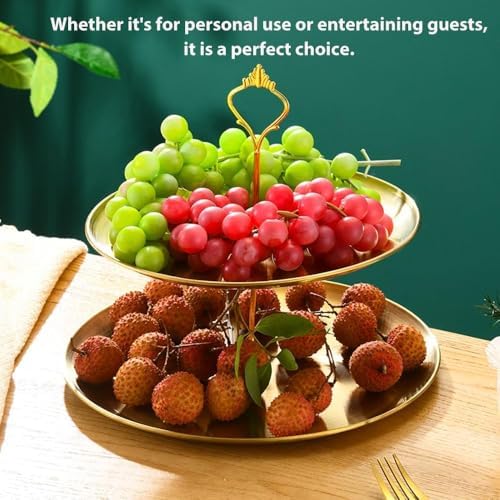 4 Tier Stainless Steel Cupcake Stand, Gold Metal Serving Tray Cake Holder Cake Display Stand for Holiday Dessert Table Decorations Birthday Party Wedding - Image 4