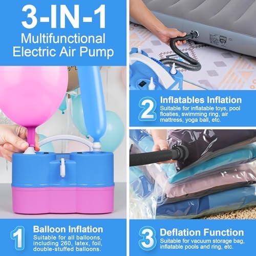 Electric Balloon Pump and Rose Gold Balloons - Image 5