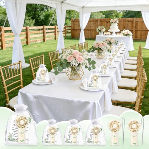 36Pcs Mini Handheld Fans for Wedding Bridal Baby Shower Guests - Image 6