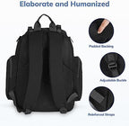 Mancro Backpack Diaper Bag, Travel Baby Changing Bag for Dad and Men - Image 5