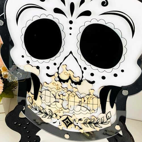 Personalized Sugar Skull Guest Book Alternative, Day of the Dead Wedding - Image 3