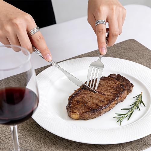 WILLIFE 300 Pcs Silver Plastic Silverware, Heavy Duty Plastic Silverware - Image 7
