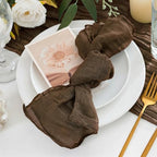 50 Pack Cheesecloth Napkins 20"x20" Brown Gauze Boho Bulk Napkins - Image 7