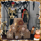 JellyArch 18 Pcs Pirate Party Decor Treasure Chest set, Multicolor, Pirate - Image 4