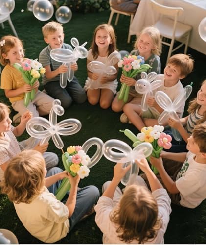 1200 Pcs Long Balloon Animal Making Kit 60 Inch Clear 260 Twisting Balloons for Party Decorations and Crafts - Image 5