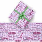 AOFUN Personalized Name Gift Custom Name Gift Wrapping Paper Personalized Name Gift Personalized Birthday Gifts First Birthday Wrapping Paper Boy 5 Rolls 58"" x 23"", Style 13 - Image 2