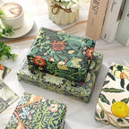 JarThenaAMCS 12 Sheets Retro Floral Wrapping Paper -Not Roll- Vintage Flower Bird Lemon Gift Wrap Paper Folded Flat Art Sheet for DIY Crafts Wedding Baby Shower Birthday, 19.7 x 27.6 Inch (Pack of 3) - Image 5