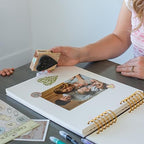 Never Ever Land Scrapbook Album – 12x10 Marble Scrap Book. Scrapbooking Supplies, Memory Book, Wedding Guest Book, Photo Album, Baby Shower Gifts, Valentines, Engagement Gifts, and Anniversary - Image 5