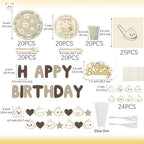 Little Dumpling Party Tableware Set - Dumpling Birthday Banner with Cake Topper, Kawaii Bao Bun All-in-One Party Decor for Baby Shower Gender Reveal Supplies, Serves 20 - Image 2
