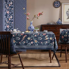 patdrea Designer Elegant Chinoiserie Tablecloth,Rectangular,118"x67" - Image 2