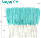obbsie 50pcs Faux Pampas Grass, 21.6" Short Artificial Pompous Grass Branches for Vase Filler Home Table Centerpieces Wedding Decor (Light Blue) (Pack of 2) - Image 4