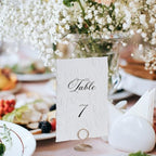 Eaasty 20 Pcs Deckled Edge Table Number 1-20 with Holder for Wedding, Black - Image 6