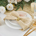 50 Pack Cheesecloth Napkins 20"x20" Beige Gauze Boho Bulk Napkins - Image 6