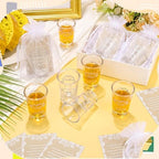 SiliFine 50 Sets Cielito Lindo Shot Glasses Favors, Wedding, Beige - Image 2