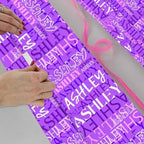 AOFUN Custom Name Text Custom Name Gift Funny Gifts For Friends Custom Name Gift Wrapping Paper Multi Color Birthday Wrapping Paper For Men 5 Rolls 58"" x 23"", Style 20 - Image 4