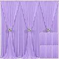 6 Panels Lavender Backdrop Curtain for Parties Wedding Wrinkle Free Light Purple Photo Curtains Backdrop Drapes Fabric Decoration for Baby Shower Photoshoot 30ft(W) x 10ft(H) by Tao-GePartyDecorations