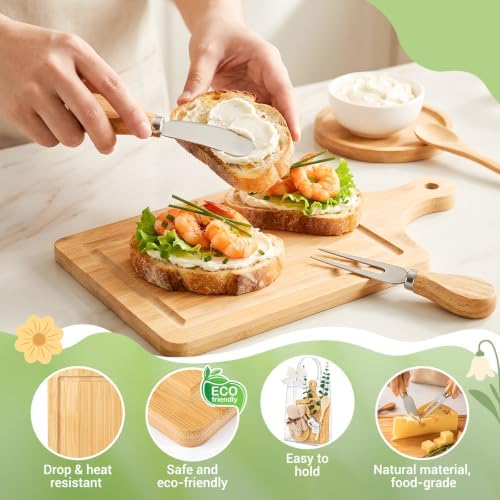 VISCOO 62Pcs Baby Shower Prizes for Game Winners, 6 Sets Cheese Board - Image 4