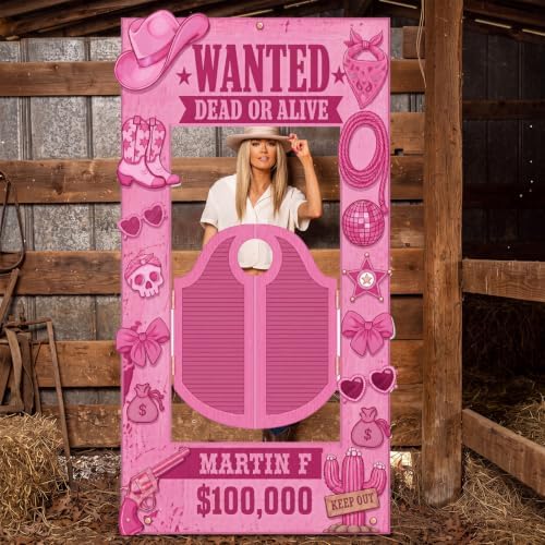 Funrous 6 ft Pink Cowgirl Cardboard Stand-up Party Decor, 1 Pcs - Image 4