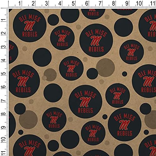 University of Mississippi Rebels Premium Kraft Gift Wrap Wrapping Paper - Image 2