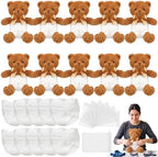 Seenelling 10 Sets Bear Diaper Changing Baby Shower Game Kit, Dark Brown by QianRuu