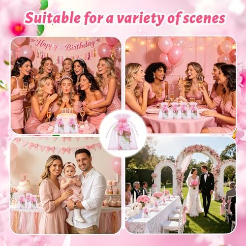 50PCS Pink Eucalyptus Soap Wedding Favors Handmade Thank You Gifts - Image 6