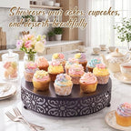 Wenqik 18 Inch Cake Stand Round Metal Cupcake - Image 5