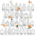 Der Rose 32pcs Clear Bud Vases in Bulk Glass vases for Centerpieces Decor by DerRose
