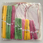 WOLHOWLTD Hawaii Luau Theme Paper Decoration Set - 42Pcs Paper Lanterns,Pompoms,Honeycomb for Wedding,Summer Aloha Party,School Day,Bridal Shower,Birthday Party Decoration(Rosy Pink Yellow Green) - Image 5