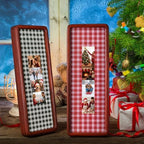 Lineshading 2 Pcs Wood Photo Strip Frames 12×4 Inch, Red Green Plaid - Image 6