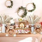123 Set Bear Baby Shower Table Centerpiece Decor, Brown, Neutral - Image 5